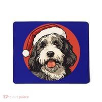 Bernedoodle Dog Xmas Doodle Dood Cute Christmas Bernedoodle Gift Mousepad thumb 0