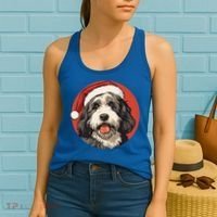 Bernedoodle Dog Xmas Doodle Dood Cute Christmas Bernedoodle Gift Women's Tank Top thumb 2