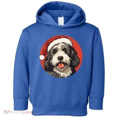 Bernedoodle Dog Xmas Doodle Dood Cute Christmas Bernedoodle Gift Toddler Hoodie