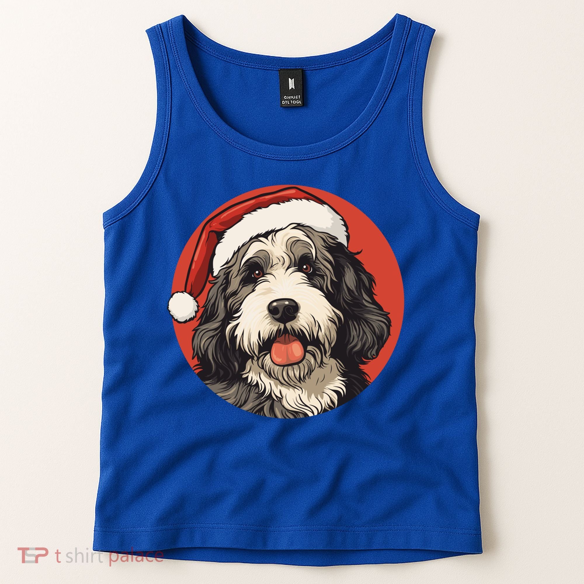 Bernedoodle Dog Xmas Doodle Dood Cute Christmas Bernedoodle Gift Tank Top