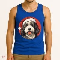 Bernedoodle Dog Xmas Doodle Dood Cute Christmas Bernedoodle Gift Tank Top thumb 3