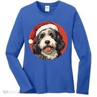 Bernedoodle Dog Xmas Doodle Dood Cute Christmas Bernedoodle Gift Women's Long Sleeve Shirt thumb 0