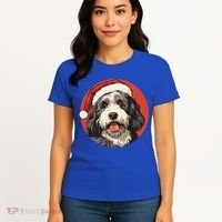Bernedoodle Dog Xmas Doodle Dood Cute Christmas Bernedoodle Gift Women's T-Shirt thumb 4
