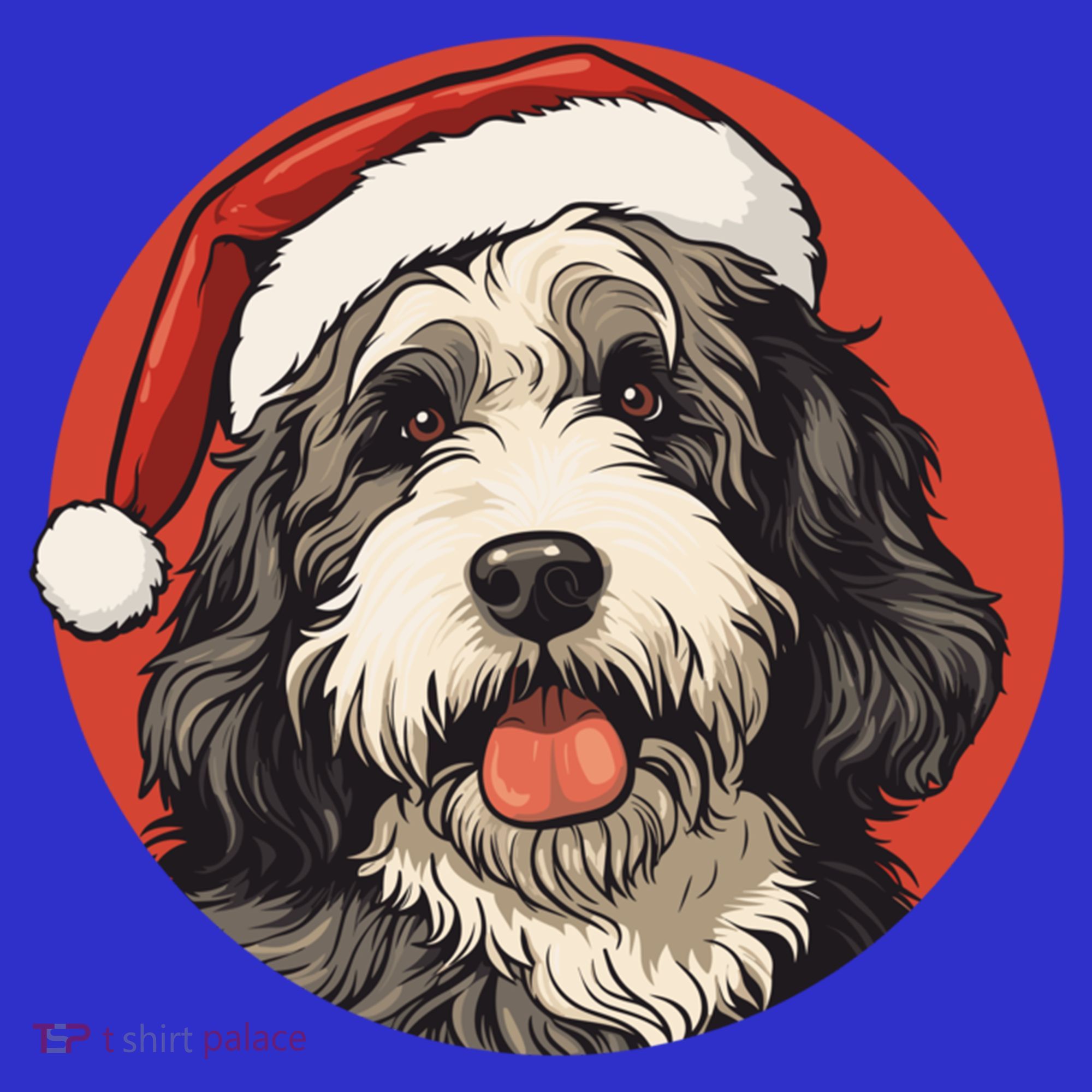 Bernedoodle Dog Xmas Doodle Dood Cute Christmas Bernedoodle Gift Women's T-Shirt