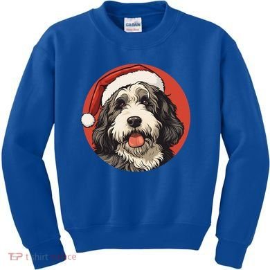 Bernedoodle Dog Xmas Doodle Dood Cute Christmas Bernedoodle Gift Kids Sweatshirt