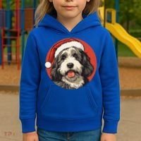 Bernedoodle Dog Xmas Doodle Dood Cute Christmas Bernedoodle Gift Kids Hoodie thumb 3