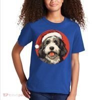 Bernedoodle Dog Xmas Doodle Dood Cute Christmas Bernedoodle Gift Kids T-Shirt thumb 2