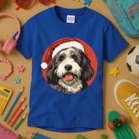 Bernedoodle Dog Xmas Doodle Dood Cute Christmas Bernedoodle Gift Kids T-Shirt thumb 3