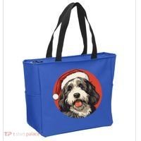 Bernedoodle Dog Xmas Doodle Dood Cute Christmas Bernedoodle Gift Tote Bag thumb 2