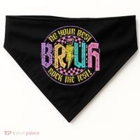 Bruh Do Your Best Rock The Test Day Teacher Student Funny USA-Made Doggie Bandana thumb 0