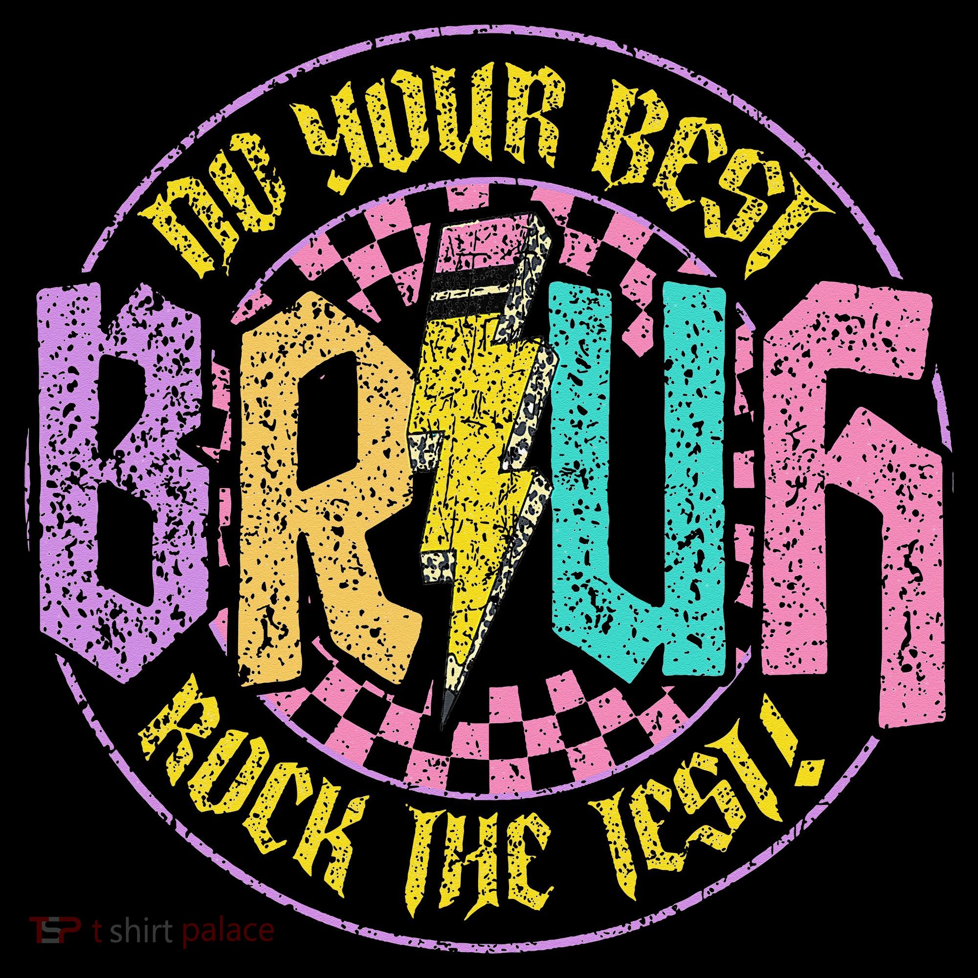 Bruh Do Your Best Rock The Test Day Teacher Student Funny Coffee Mug