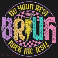Bruh Do Your Best Rock The Test Day Teacher Student Funny Women's Hoodie thumb 2