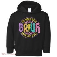 Bruh Do Your Best Rock The Test Day Teacher Student Funny Toddler Hoodie thumb 0