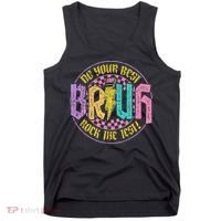 Bruh Do Your Best Rock The Test Day Teacher Student Funny Tank Top thumb 0