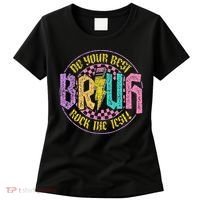 Bruh Do Your Best Rock The Test Day Teacher Student Funny Women's T-Shirt thumb 0