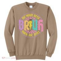Bruh Do Your Best Rock The Test Day Teacher Student Funny Sweatshirt thumb 0