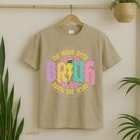 Bruh Do Your Best Rock The Test Day Teacher Student Funny T-Shirt thumb 2