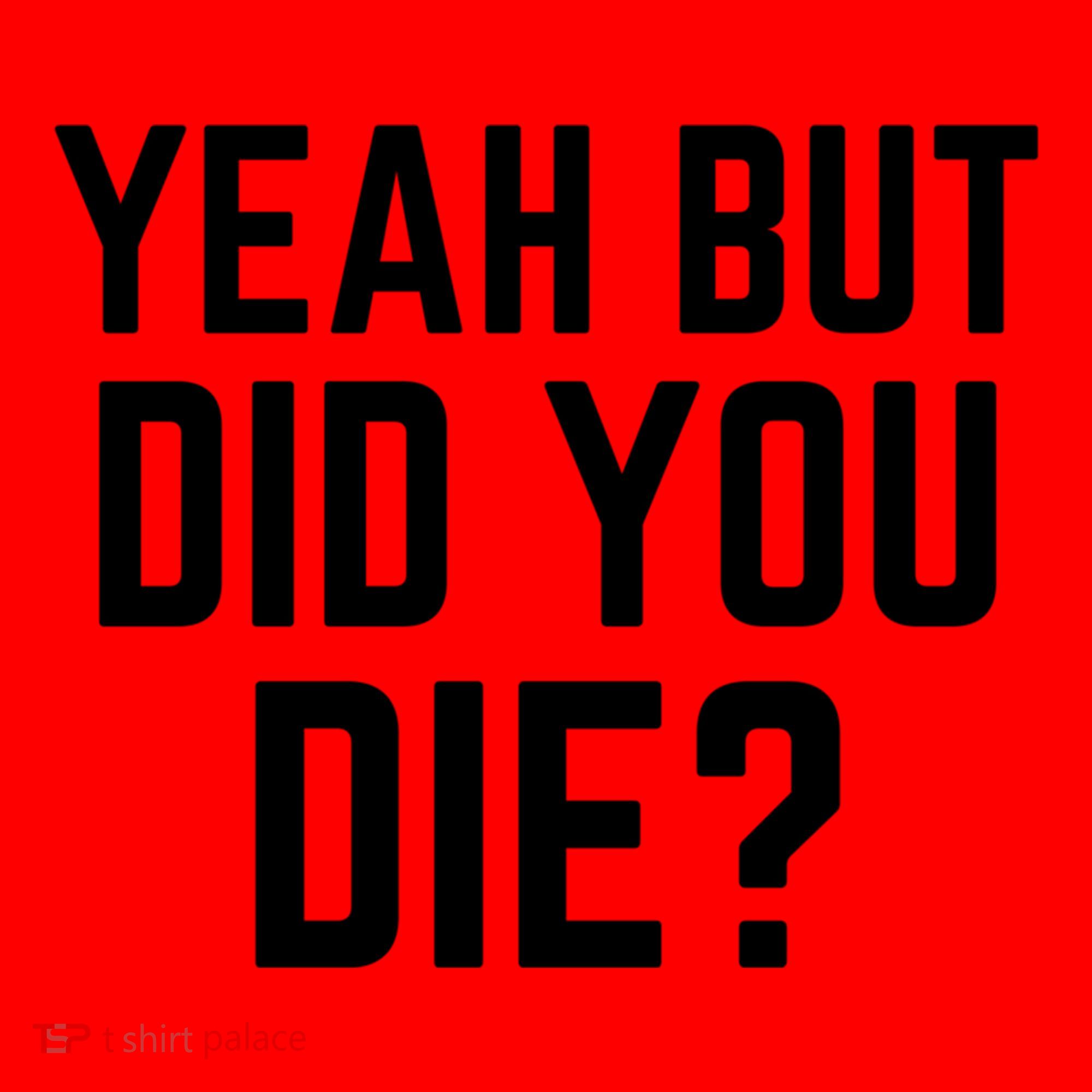 But Did You Die Gift Santa Hat