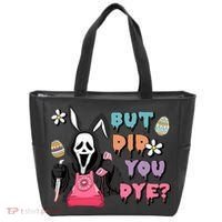 But Did You Dye Easter Horror Movie Horror Easter Day Ghostface Tote Bag thumb 0