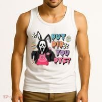 But Did You Dye Easter Horror Movie Horror Easter Day Ghostface Tank Top thumb 3