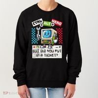 But Did You Put In A Ticket Pc Tech Pun Computer It Support Women's Sweatshirt thumb 0