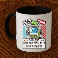 But Did You Put In A Ticket Pc Tech Pun Computer It Support Coffee Mug thumb 2