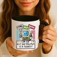 But Did You Put In A Ticket Pc Tech Pun Computer It Support Coffee Mug thumb 3