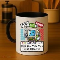 But Did You Put In A Ticket Pc Tech Pun Computer It Support Coffee Mug thumb 4