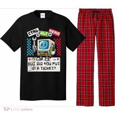 But Did You Put In A Ticket Pc Tech Pun Computer It Support Pajama Set