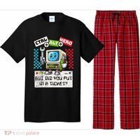 But Did You Put In A Ticket Pc Tech Pun Computer It Support Pajama Set thumb 0
