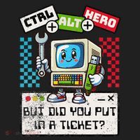 But Did You Put In A Ticket Pc Tech Pun Computer It Support Golf Towel thumb 3