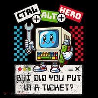 But Did You Put In A Ticket Pc Tech Pun Computer It Support Visor thumb 3