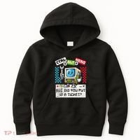 But Did You Put In A Ticket Pc Tech Pun Computer It Support Kids Hoodie thumb 0