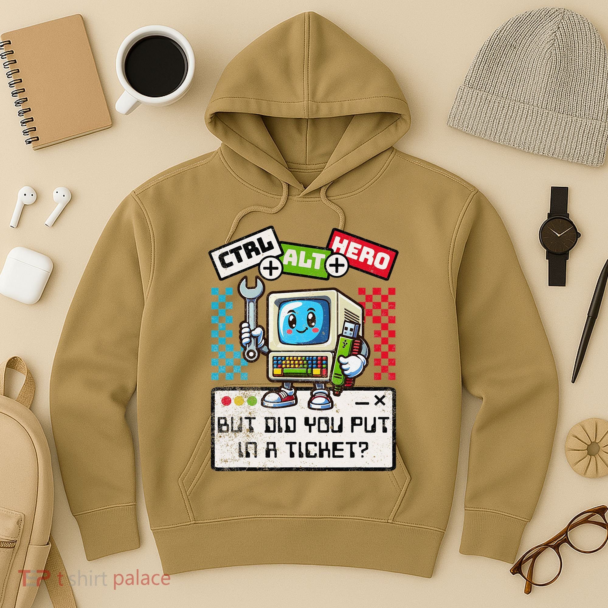 But Did You Put In A Ticket Pc Tech Pun Computer It Support Hoodie