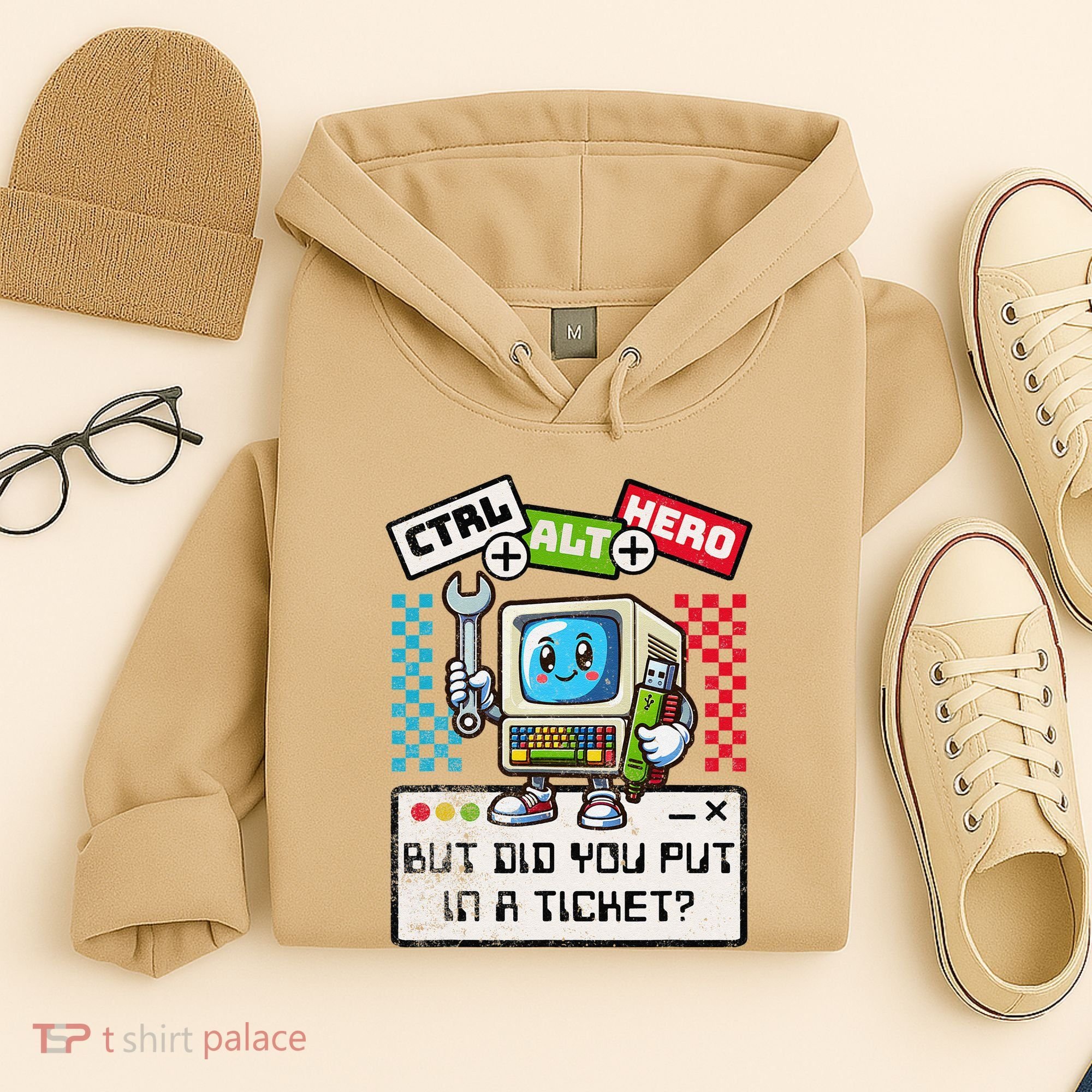 But Did You Put In A Ticket Pc Tech Pun Computer It Support Hoodie