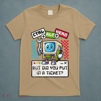 But Did You Put In A Ticket Pc Tech Pun Computer It Support T-Shirt thumb 5