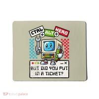 But Did You Put In A Ticket Pc Tech Pun Computer It Support Mousepad thumb 0