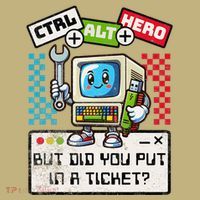 But Did You Put In A Ticket Pc Tech Pun Computer It Support Kids T-Shirt thumb 2