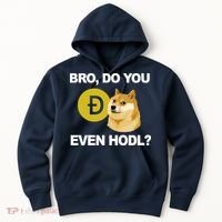 Bro Do You Even Hodl Funny Doge Coin Crypto Hoodie thumb 0