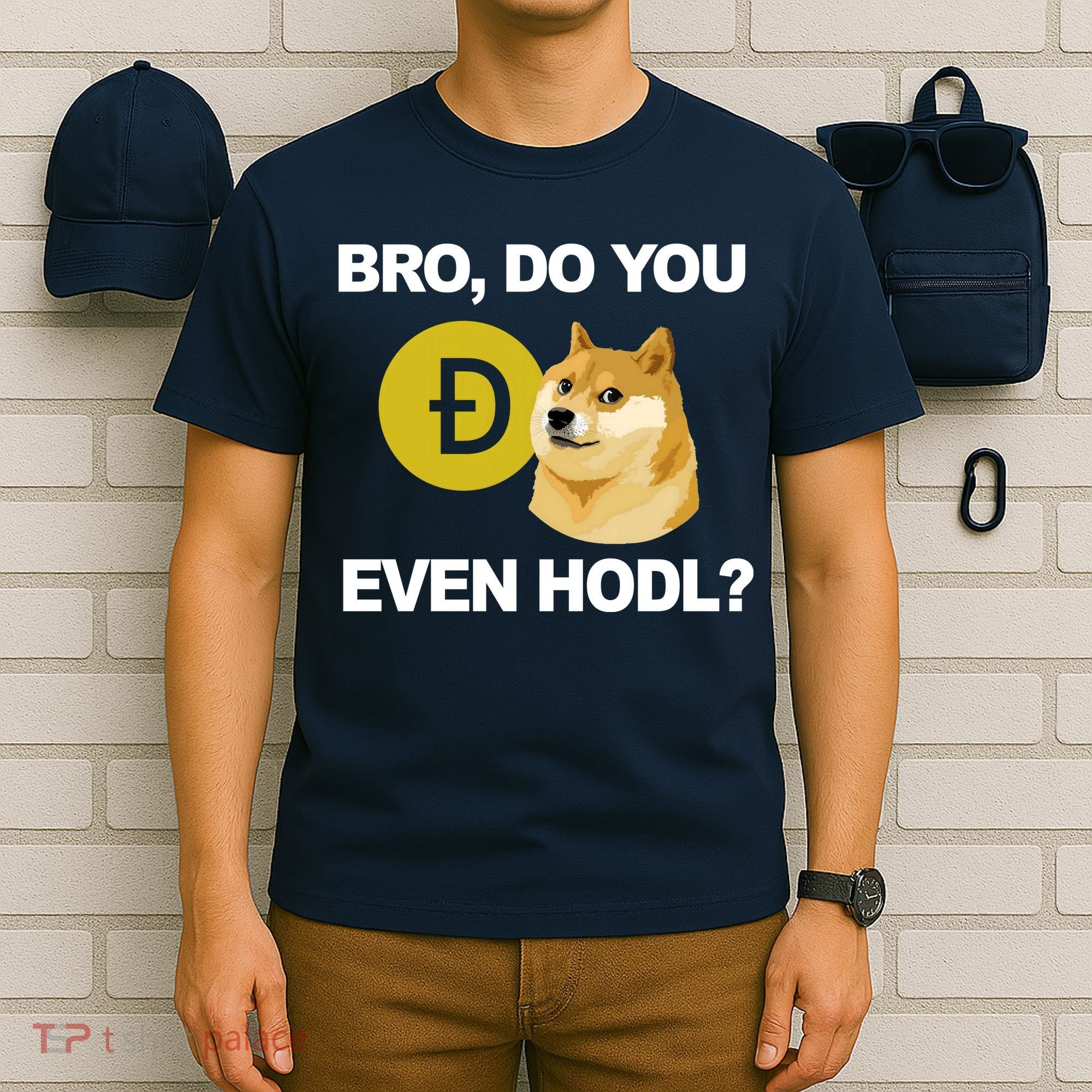 Bro Do You Even Hodl Funny Doge Coin Crypto T-Shirt