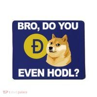 Bro Do You Even Hodl Funny Doge Coin Crypto Mousepad thumb 0