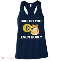 Bro Do You Even Hodl Funny Doge Coin Crypto Women's Tank Top thumb 0