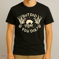But Did You Die Retro Skull Tattoo Gym Funny Workout T-Shirt thumb 3