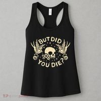 But Did You Die Retro Skull Tattoo Gym Funny Workout Women's Tank Top thumb 3