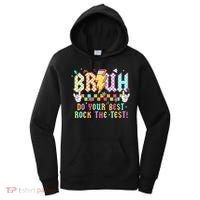 Bruh Do Your Best Rock The Test Day Teacher Student ABCD T Women's Hoodie thumb 0