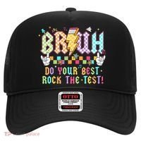 Bruh Do Your Best Rock The Test Day Teacher Student ABCD T Hat thumb 0