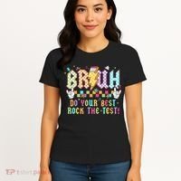 Bruh Do Your Best Rock The Test Day Teacher Student ABCD T Women's T-Shirt thumb 4