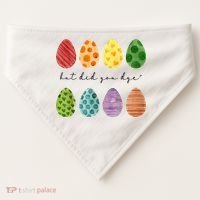 But Did You Dye Funny Easter Eggs USA-Made Doggie Bandana thumb 0