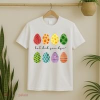 But Did You Dye Funny Easter Eggs T-Shirt thumb 2