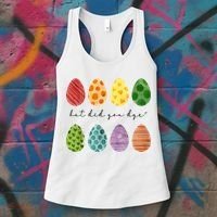 But Did You Dye Funny Easter Eggs Women's Tank Top thumb 3